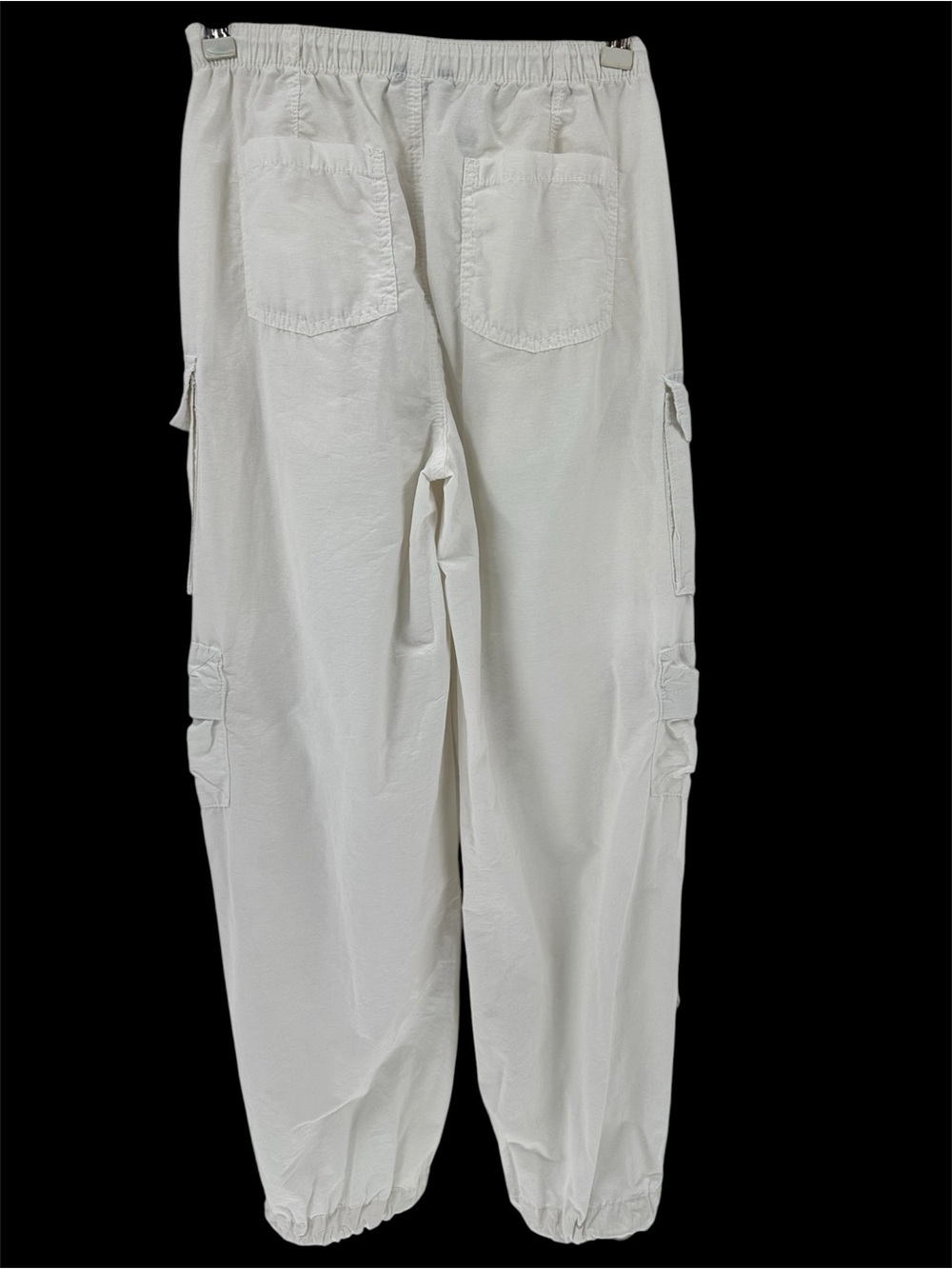 Aeropostale Parachute White Multi-Pocket Cargo Pants - Picture 2 of 15
